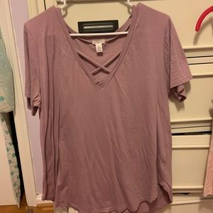 super cute crossed shirt